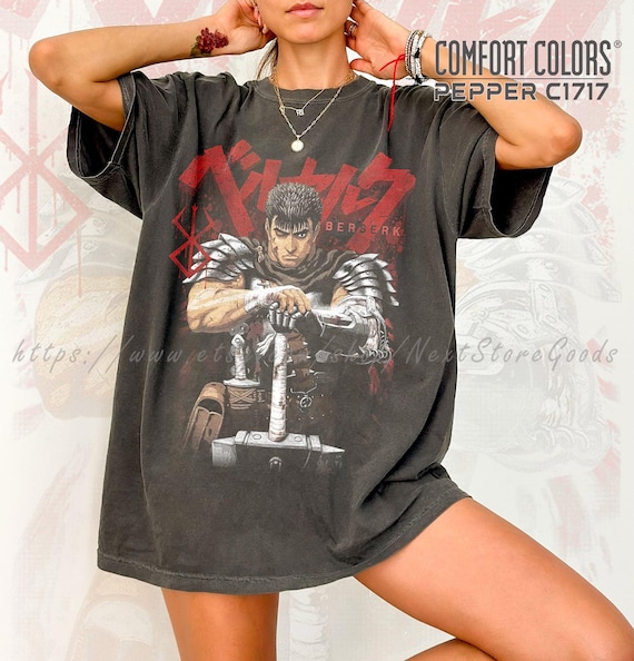 Berserk Guts Anime T-Shirt: Vintage Japanese Manga Style ID