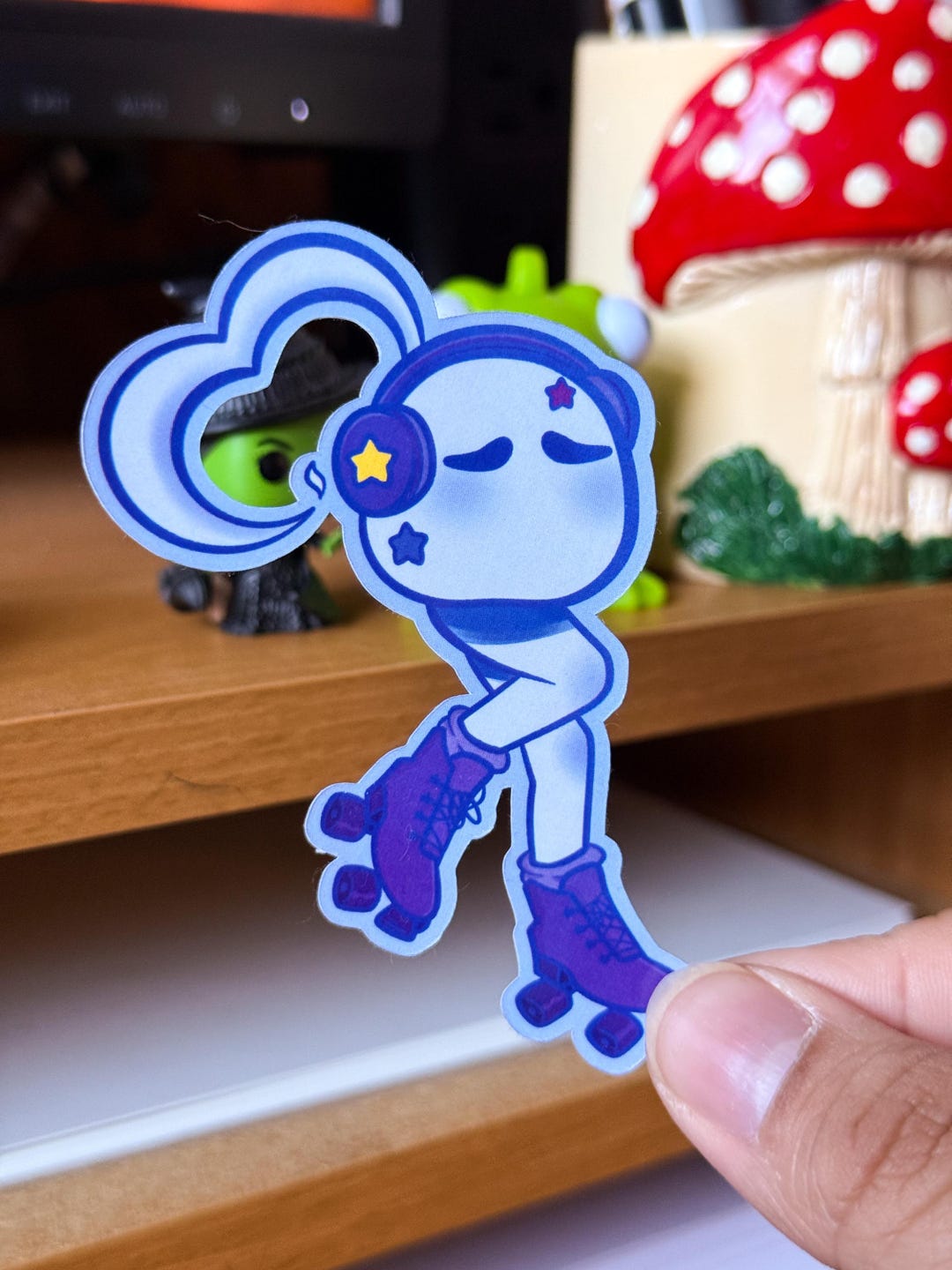 Fantom Sticker Skating Phantom Sticker, Glossy Waterproof Sticker, Ghost Funny Sticker ...