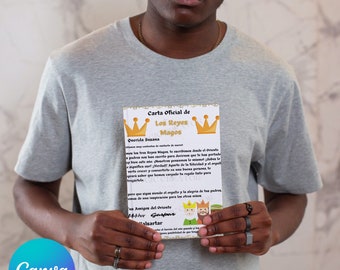 Editable Carta Oficial a los Reyes Magos