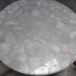 Round Agate Coffee Table Top, Handmade Cafeteria Counter Top, Personalized home decor, Unique gift