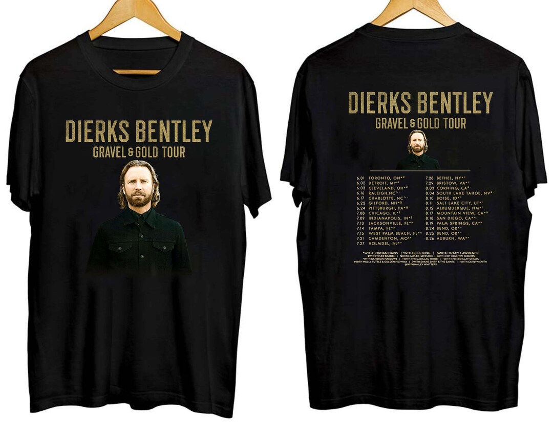 Dierks Bentley Gravel and Gold 2023 Tour Shirt Dierks Bentley Etsy