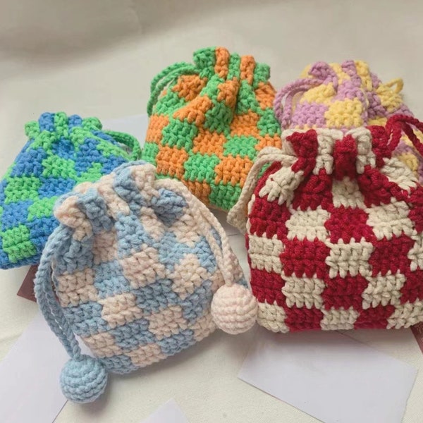 Granny Square Bag Crochet Pattern, Crochet Bag Pattern, Handmade Christmas Bag Winter Gifts - Only Download PDF