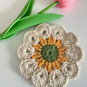 Tea Coaster Crochet Pattern A Delicate and Beautiful Handmade DIY Craft for Your Tea Party Only Download PDF image 4