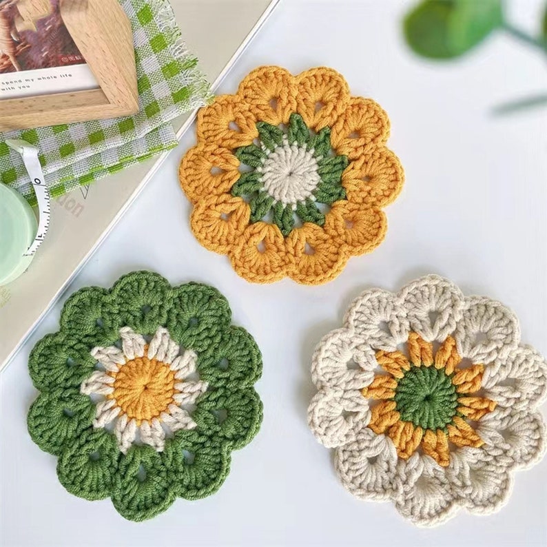 Tea Coaster Crochet Pattern A Delicate and Beautiful Handmade DIY Craft for Your Tea Party Only Download PDF image 1