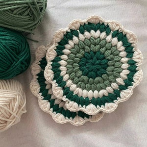 Tea Coaster Crochet Pattern - Floral  Handmade DIY Craft for Your Tea Party - Only Download PDF