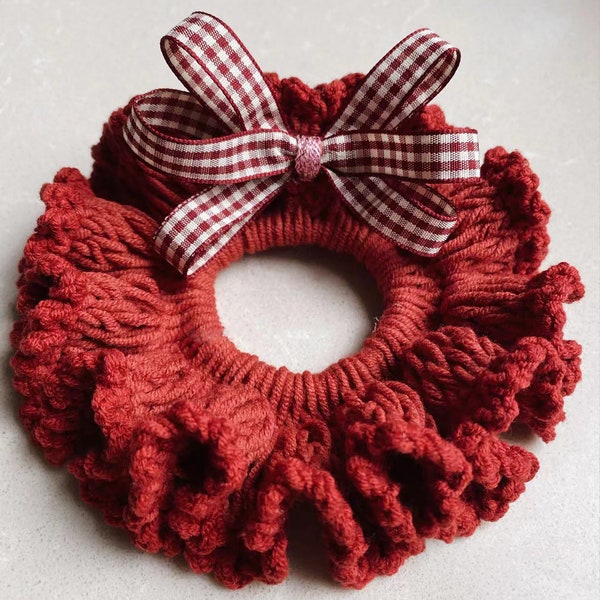 Hair Scrunchy Crochet Pattern - Hair Ties Hair Bands Hair Rope Ponytail Holder Hair Scrunchie Handmade DIY Craft - Only Download PDF