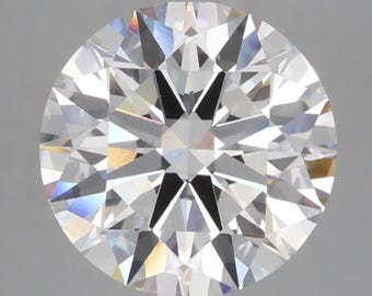Diamante da 4 carati creato in laboratorio, taglio brillante, rotondo, certificato IGI