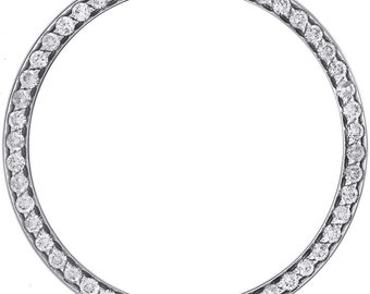 Custom 1.30ct Diamond Bezel Iced For Datejust 36mm Stainless Steel Watch