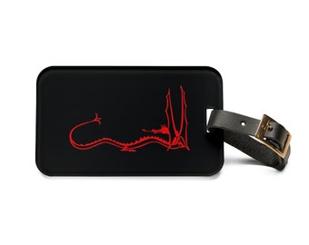 Smaug Inspired Luggage Tag (Contact Information Space)