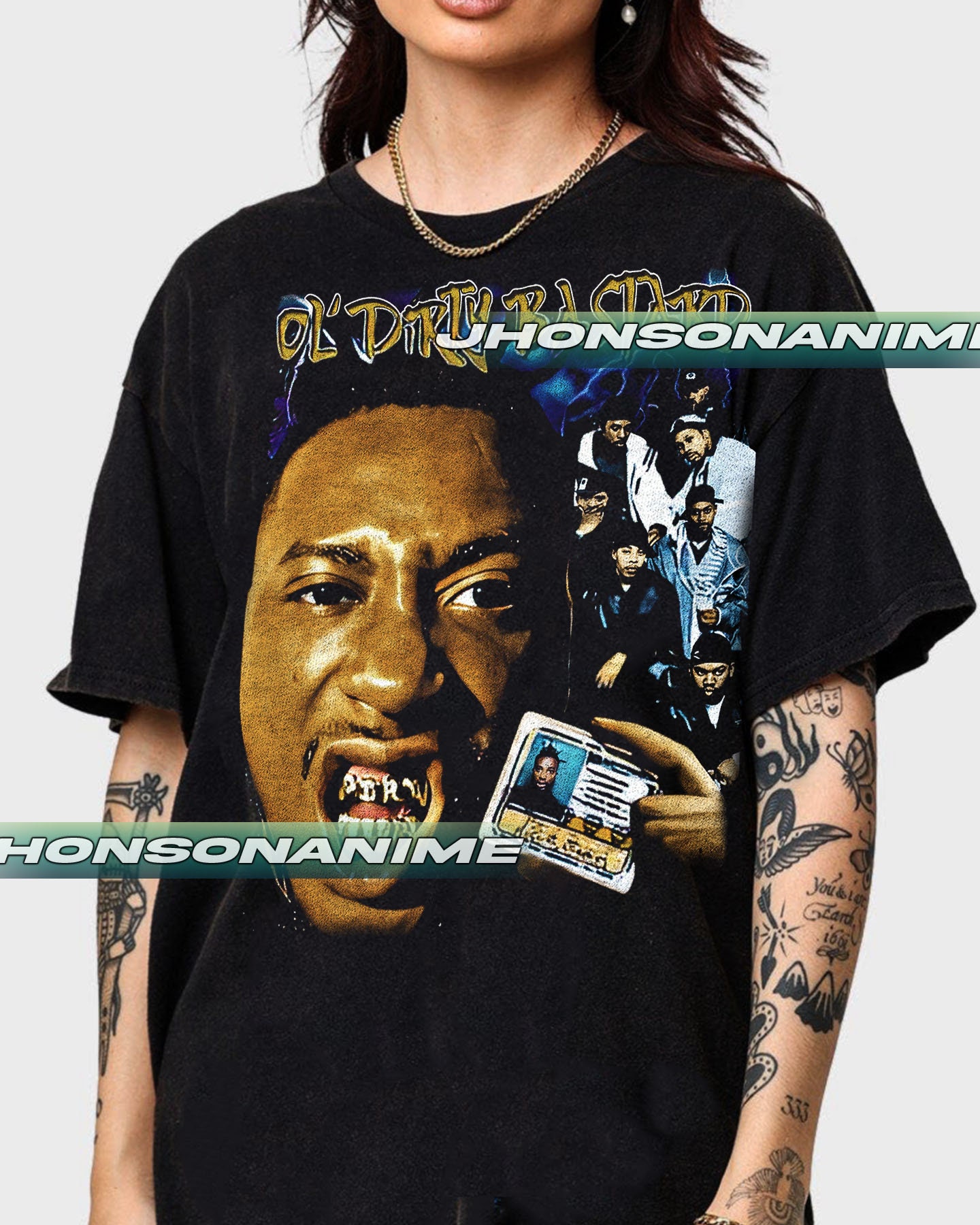 ODB & E40 Premium T-shirt in Mens Sizes S-3XL in White or 