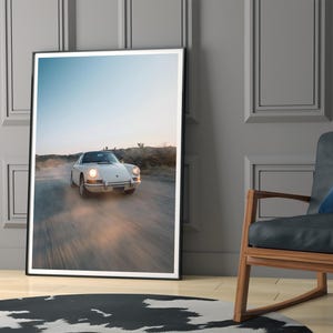 Vintage Porsche 911 Art Print - Elegant Car Decor for Classic Car Enthusiasts