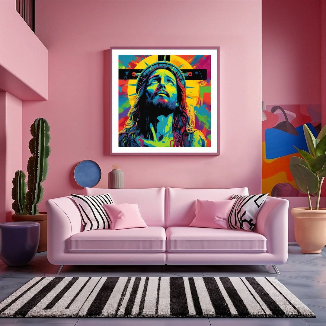 Christian Wall Art / Jesus Portrait / Jesus Art Canvas / Jesus Download