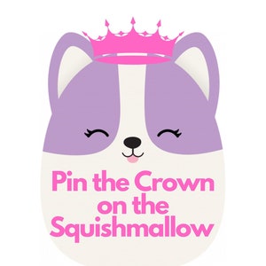 Squishmallow Birthday Game~Pin the Crown