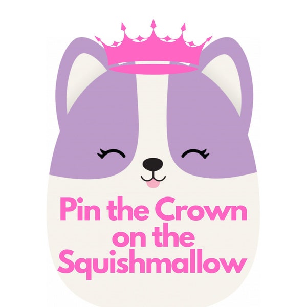 Squishmallow Birthday Game~Pin the Crown