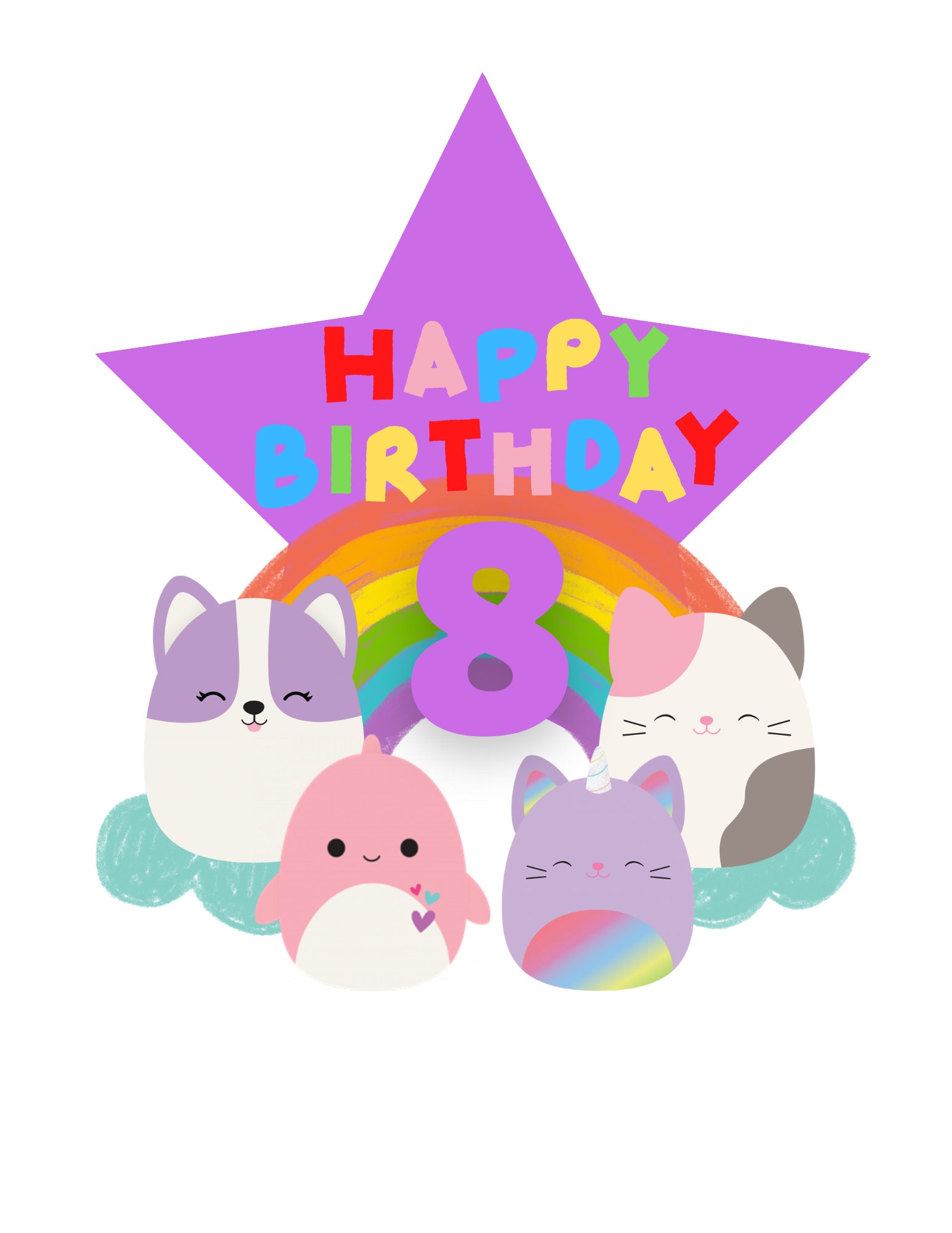 Squishmallow Cake Topper - Etsy