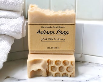 Jabón de leche de cabra - Leche de cabra y miel