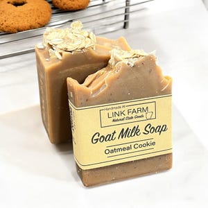 Goat Milk Soap - Oatmeal Cookie - hand cut soap bar