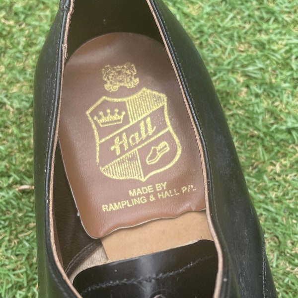 Rampling & Hall Vintage New Golf Shoes-EE Adam 6.5 half-Handmade Octi Golf Sole Black