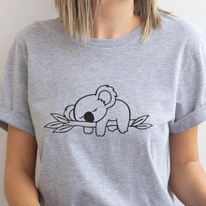 Lazy Koala Shirt, Koala Shirt, Cute Koala Shirt, Koala Lover Shirt, Funny Shirt, Koala Gifts, Koala Shirt for Women, Koala Bear Gift