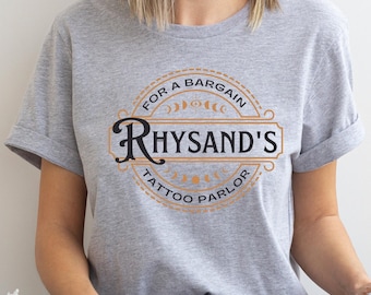 Rhysand's Tattoo Parlor T-Shirt - ACOTAR Night Court Symbol