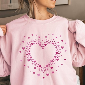 Double Heart Sweatshirt: Valentine&#39;s Day Love Shirt