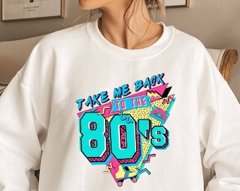 Retro 80s Sweatshirt: Vintage Style Party Shirt