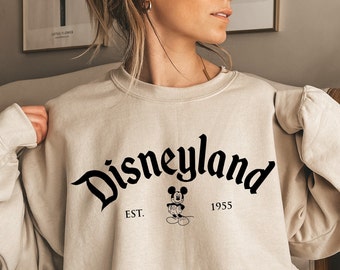 Vintage Disneyland Sweatshirt: Mickey Mouse, Women's Style