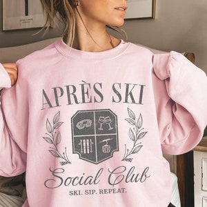 Apres Ski Club Sweatshirt: Winter Bachelorette Party Sweater