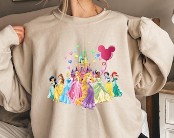 Coquette Princess Elsa And Anna Sweatshirt, Watercolor Disney Frozen Olaf and Kristoff Sweat,