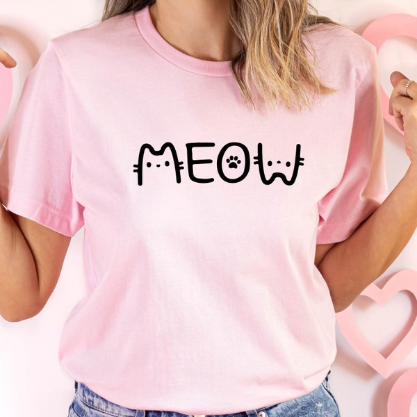Meow T-shirt, Meo Cat sweatshirt, Cat Mom Sweatshirt, Cute Cat Sweatshirt, Funny Sweatshirt, Cat Lover Sweatshirt, Pet Lover Sweatshirt