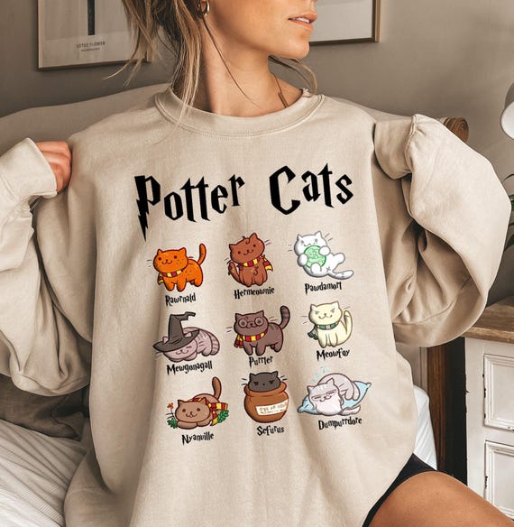 Potter Cats T-Shirt Potter Cats T-Shirt