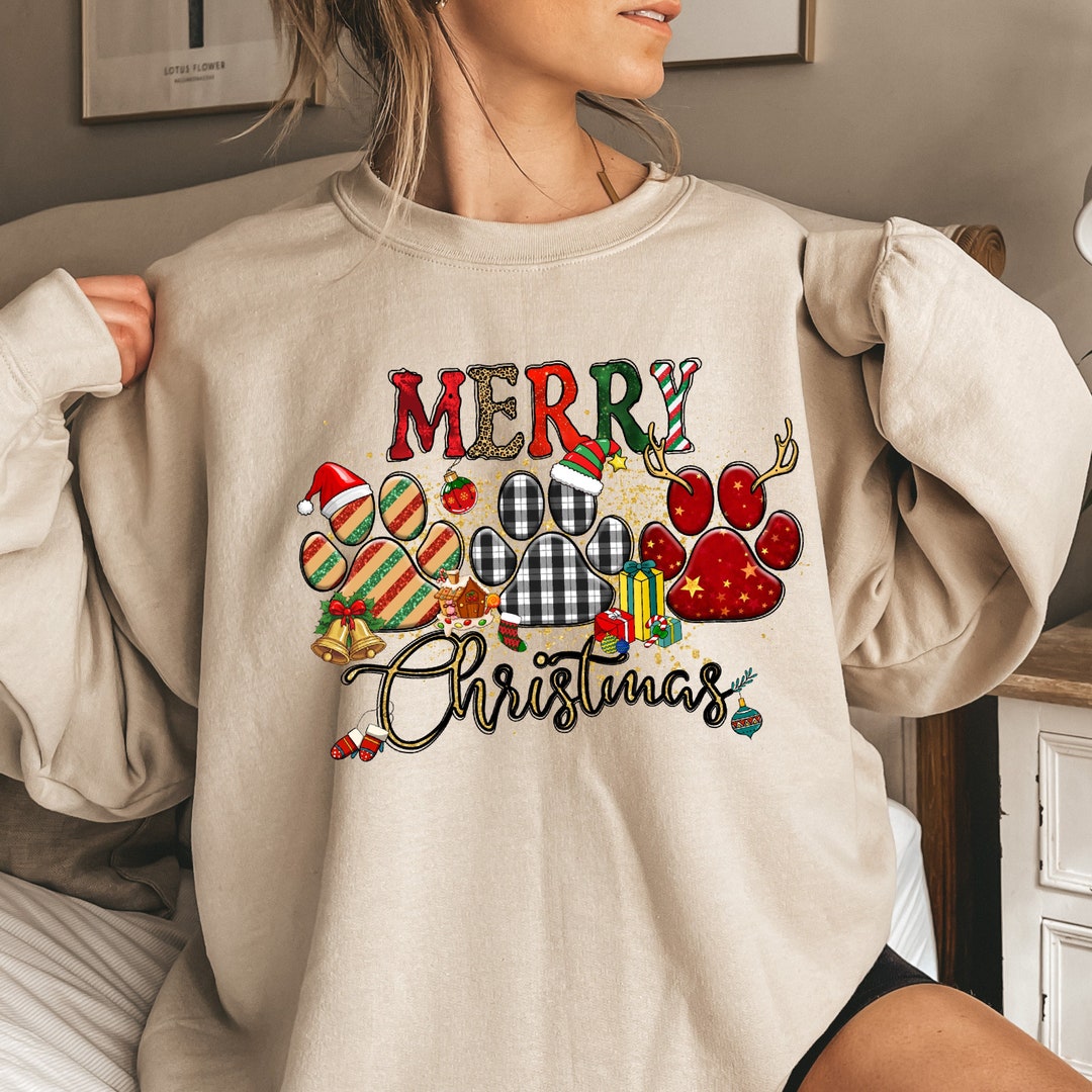 Christmas Sweatshirt,christmas Dogs Sweatshirt,dog Mom Shirt,christmas