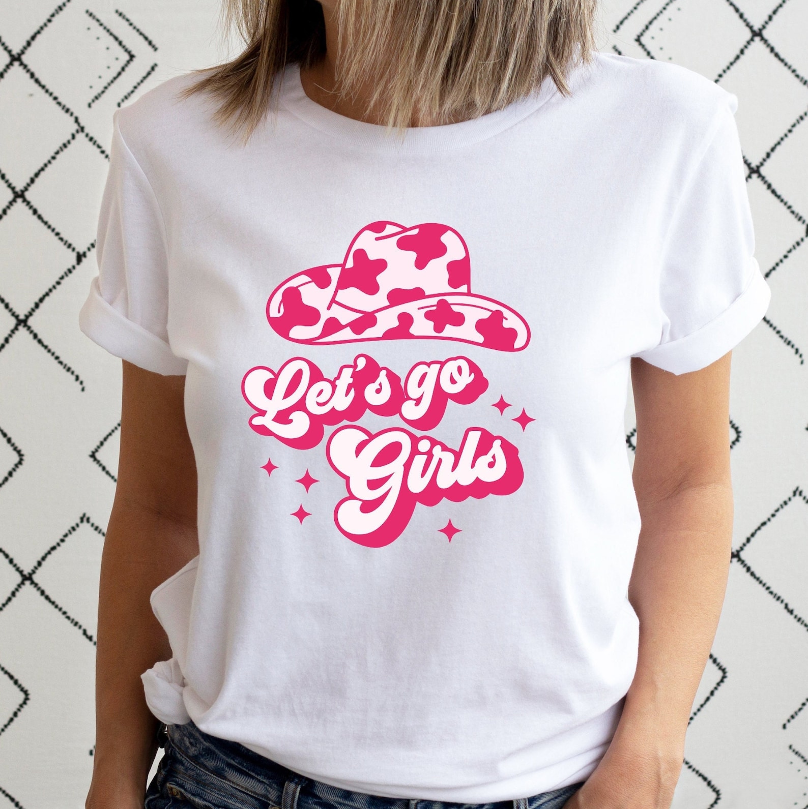 Let's Go Girls Graphic Tee, Let's Go Girls T-shirt, Retro Graphic Tee, Gifts for Her, Gift ...