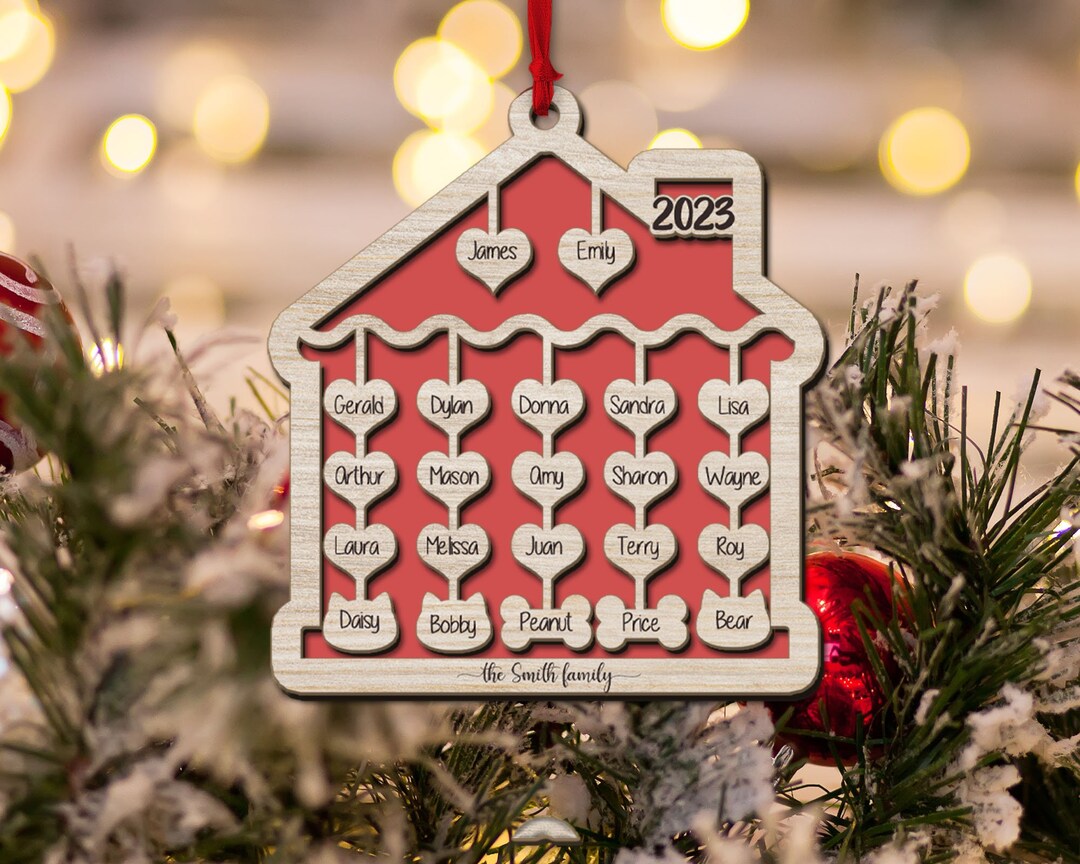 Large Family Christmas Ornaments 