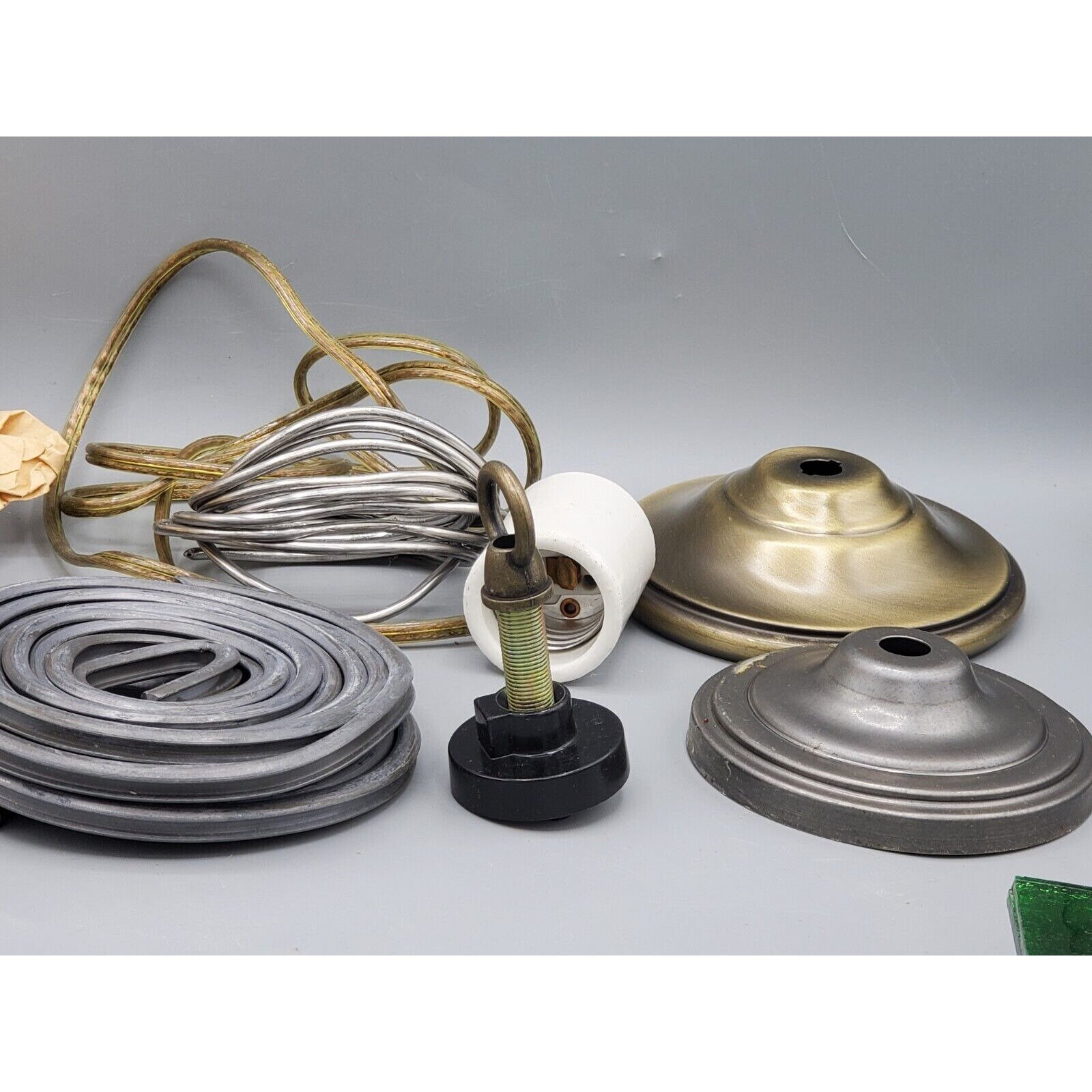 Vintage Stained Glass Lamp Kit Build It Yourself Mid Century Etsy