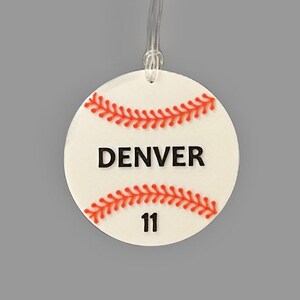 Personalized 3D Baseball Tag
