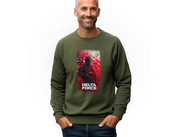 Delta Force Inspired Tactical Sweatshirt Hoodie, Military Style Crewneck, Special Forces Tribute Gift
