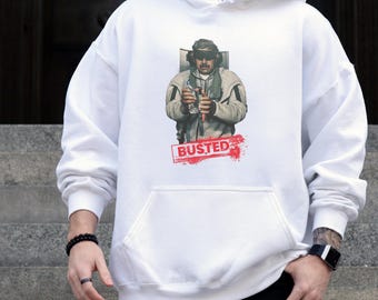 Maduro Busted Tactical Hoodie Sweatshirt, Military Urban Graphic, Unisex Streetwear Statement Gift USA