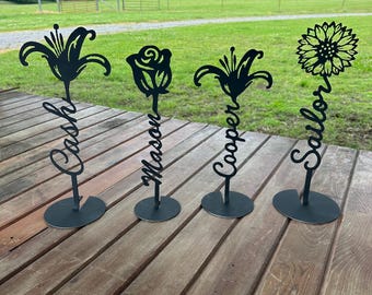 Aangepaste metalen naam bloem