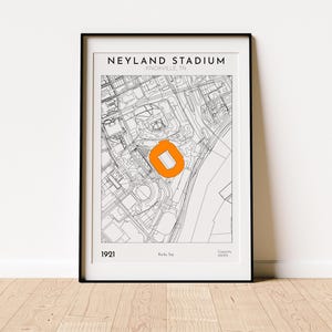 Knoxville Stadium Map Print Football Arena Wall Art Digital Download for Sports Fans Minimalist Architecture Decor Gift