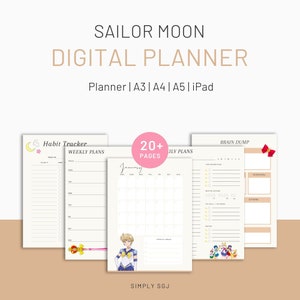 Sailor Moon Neutral Undated Planner *DIGITAL DOWNLOAD*