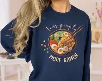 Ramen Sweatshirt for Japanese Food Lover Sweatshirt Japan Anime Sweatshirt Noodles Sweatshirt Ramen Lover Gift For Foodie Kpop Gift