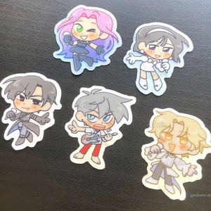 Alien Stage 2in Holographic Vinyl Stickers: Mizi, Sua, Luka, Ivan, Till, Hyuna