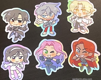Alien Stage 2in Holographic Vinyl Stickers: Mizi, Sua, Luka, Ivan, Till, Hyuna
