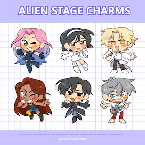 Alien Stage / ALNST 2in Acrylic Charms: Mizi, Sua, Ivan, Till, Luka, Hyuna