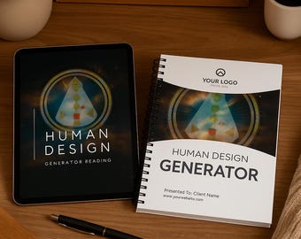 Canva Human Design Generator Kit | Prewritten Report Template for Spiritual Readers