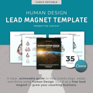 Aimant en plomb design personnalisé | Guide de coaching préécrit en 3 étapes (livre électronique modifiable)