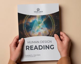 Human Design Personal Development Bundle | 430-Page Canva Template