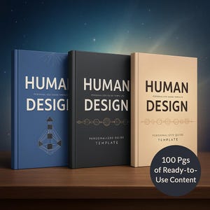 Human Design Workbook Template for Teachers | Editable Canva Client Guide & Reading Workbook