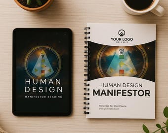 Editable Manifestor Human Design Chart Reading | Prewritten Canva Template for Coaches
